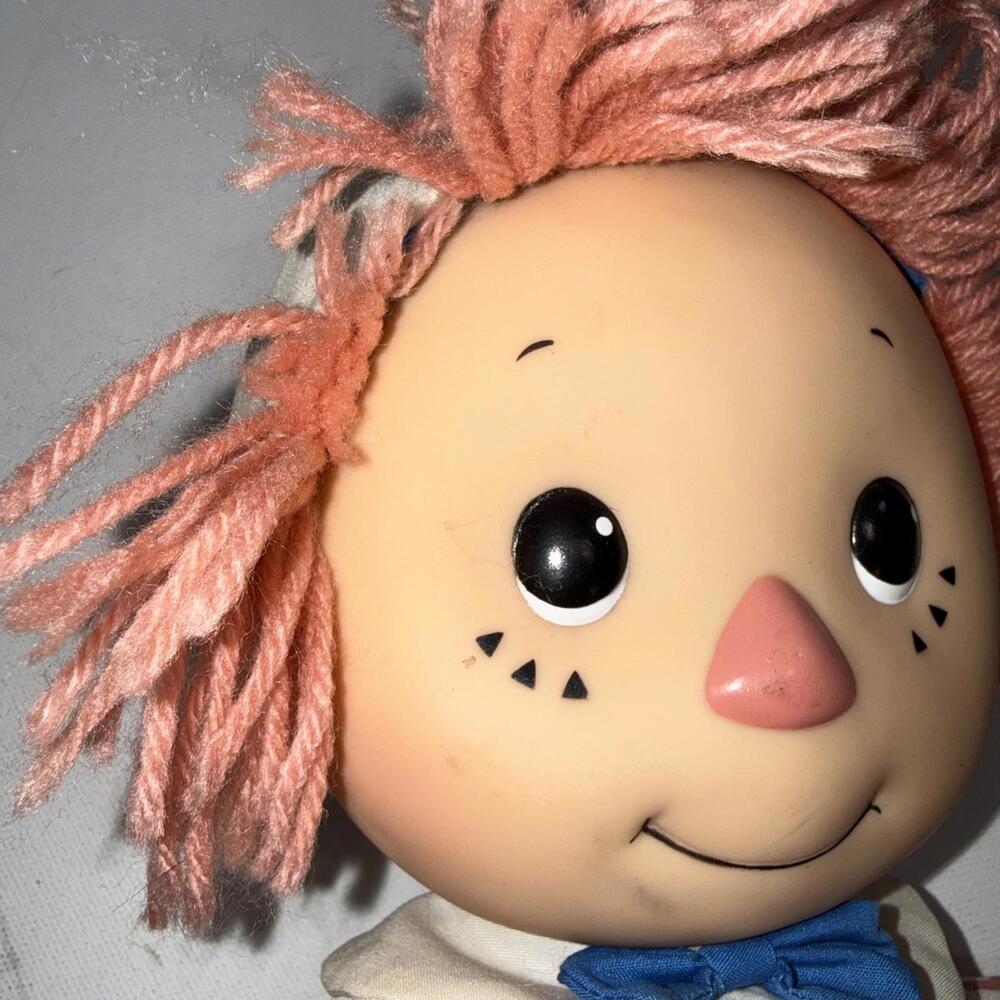 Little Raggedys‎ Raggedy Ann Andy Doll 1991 Macmillan Plush Vinyl Face ONE PLUSH - Picture 2 of 8